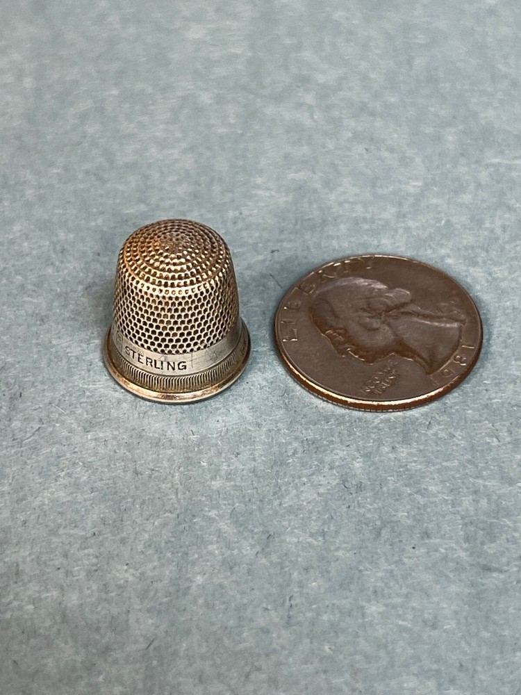 Vintage Sterling Silver Thimble 2.6g