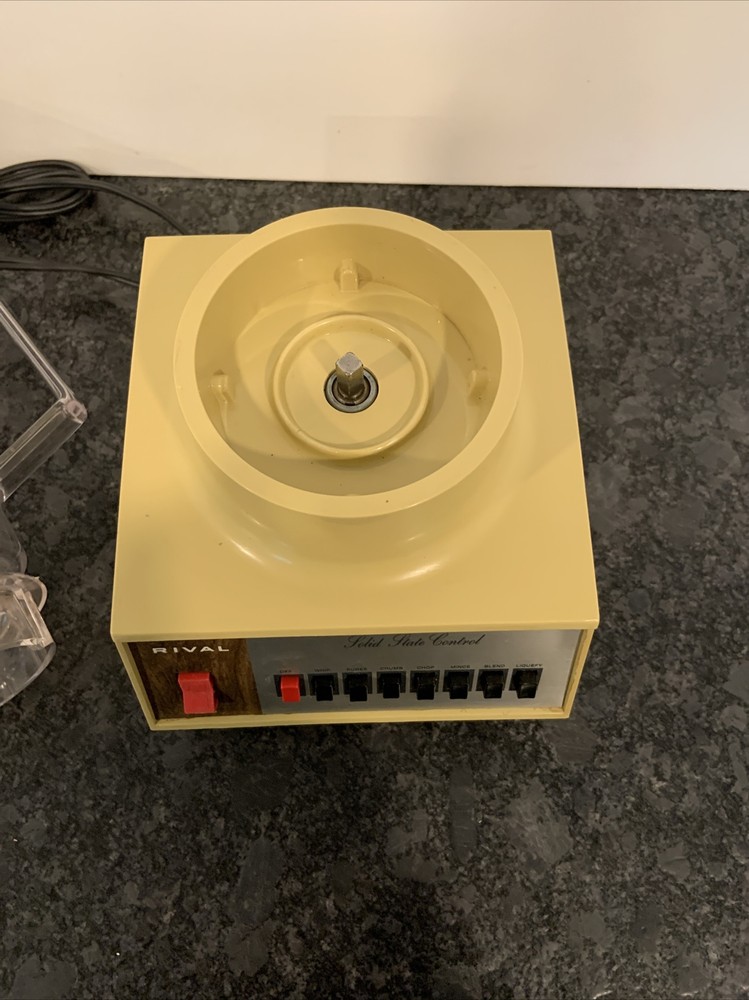 Vintage Rival Model 933 Solid State Control 7 Speed Blender W/ Touch Blend WORKS
