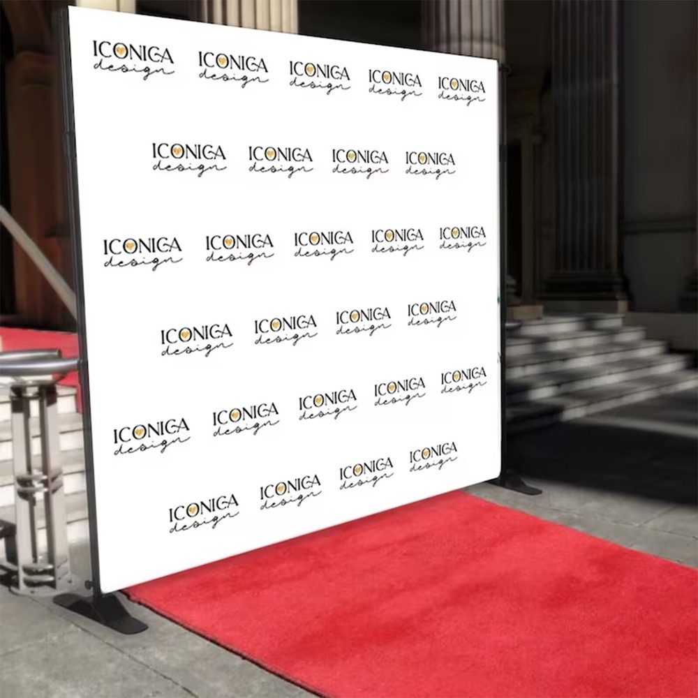 8'x10' Heavy-Duty Adjustable Backdrop Banner stand+Printing Single -sided Banner