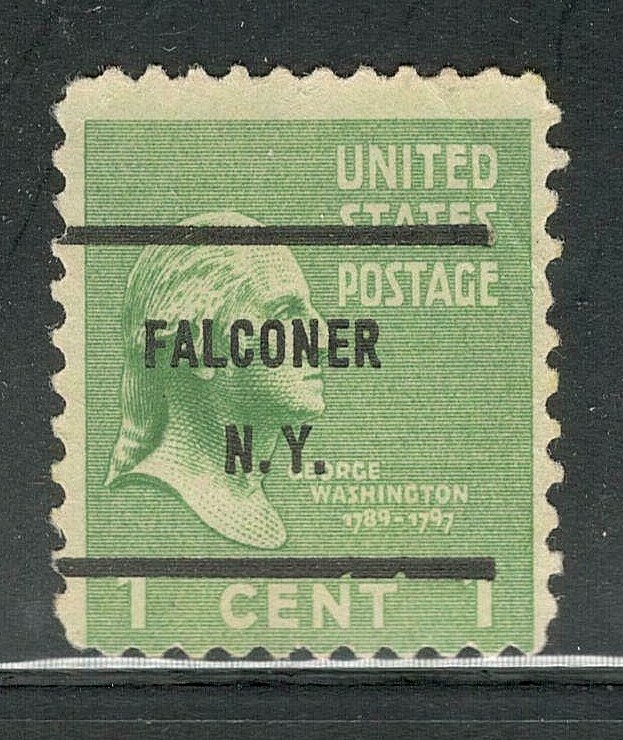 Sc # 804 ~ 1 cent Washington Issue, Precancel, FALCONER N.Y.