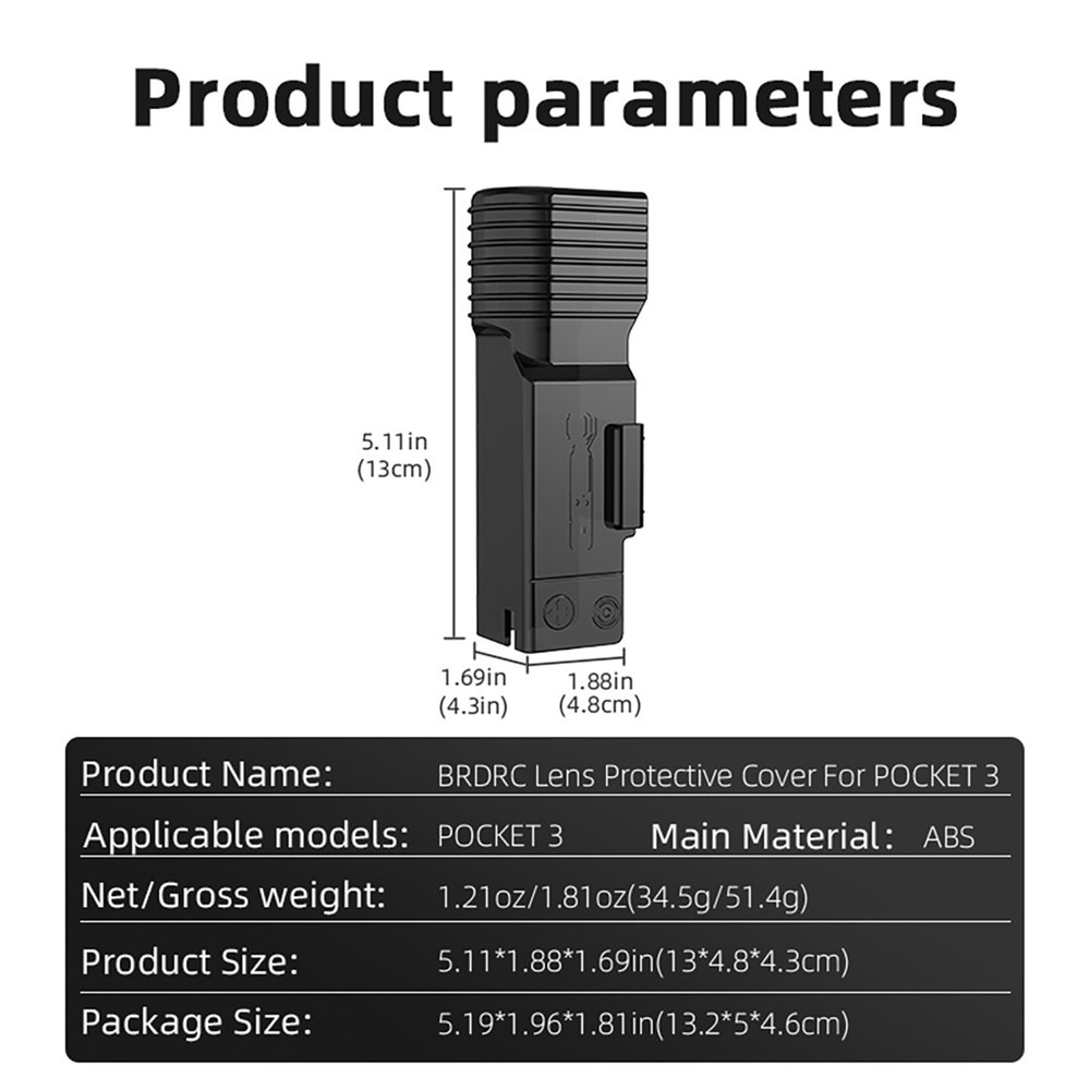 Lens Cap Head Camera Screen Scratch Protector Accessory For DJI OSMO POCKET 3
