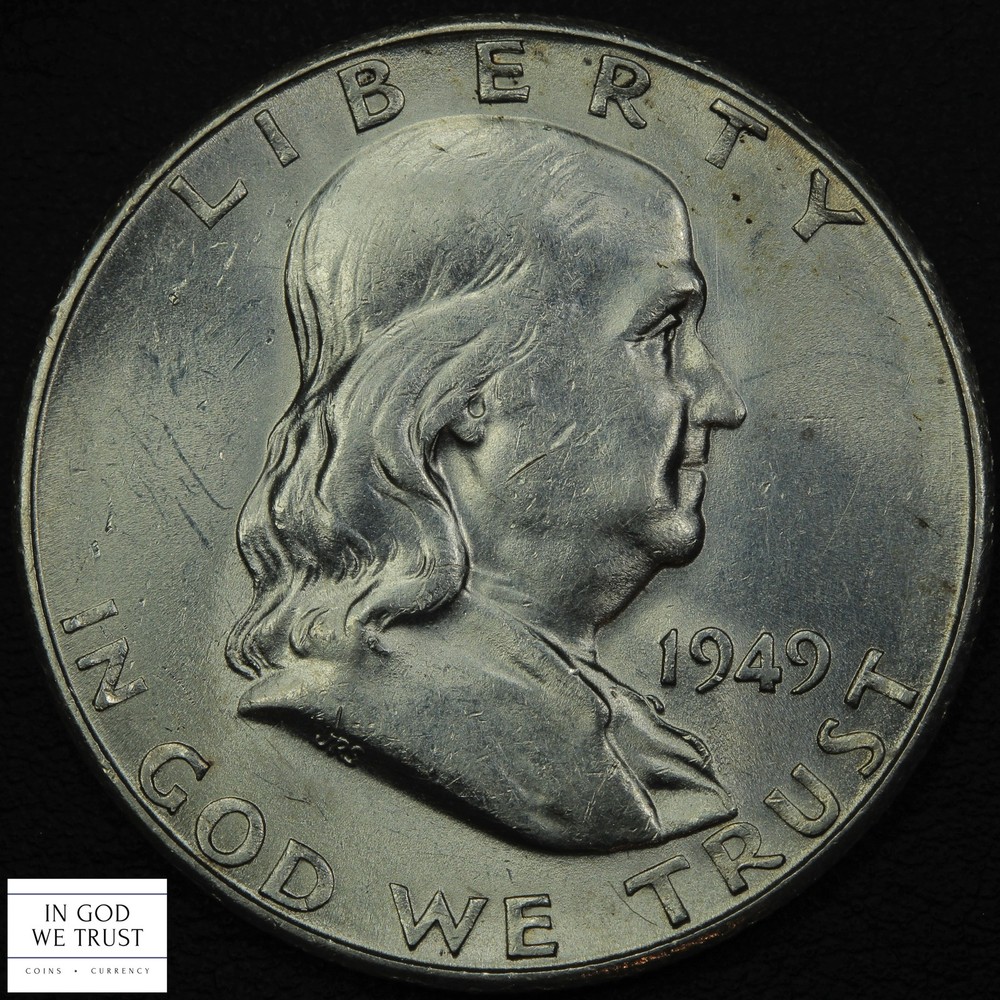 1949 S Franklin Silver Half Dollar 50C (Key Date!)