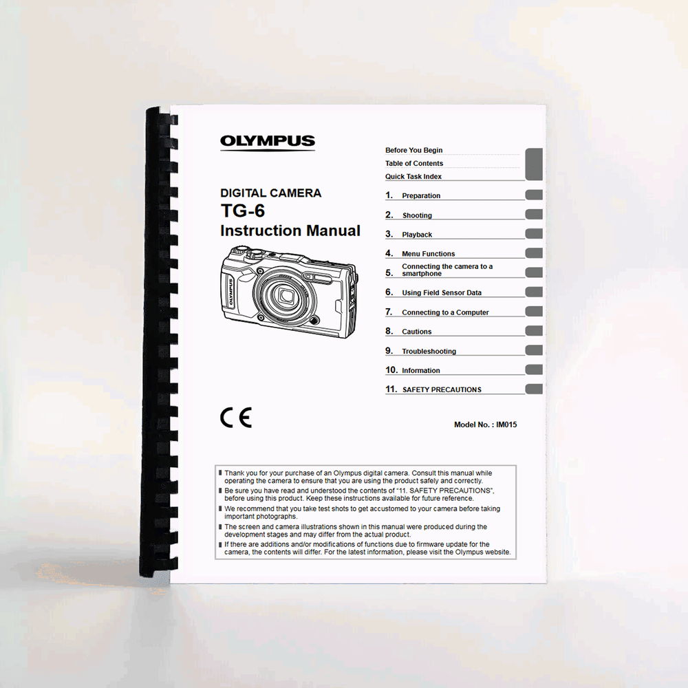 Olympus TG-6 Instruction Manual