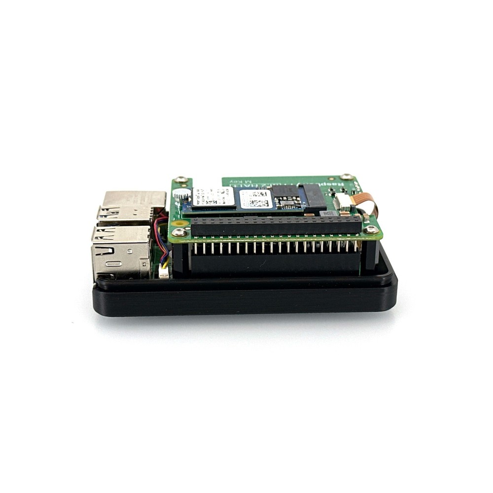 Raspberry Pi 5 Case for Official Raspberry Pi M.2 Hat+, Custom 3D-Printed