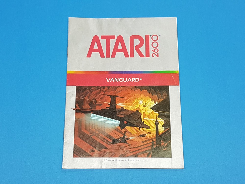 Vanguard Atari 2600 Authentic Manual Only *Water damage