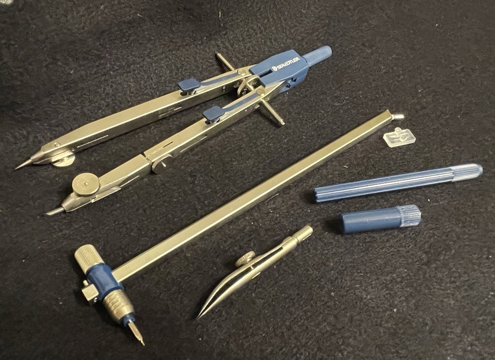 Staedtler Mars Quickbow geometry drafting compass set with extras