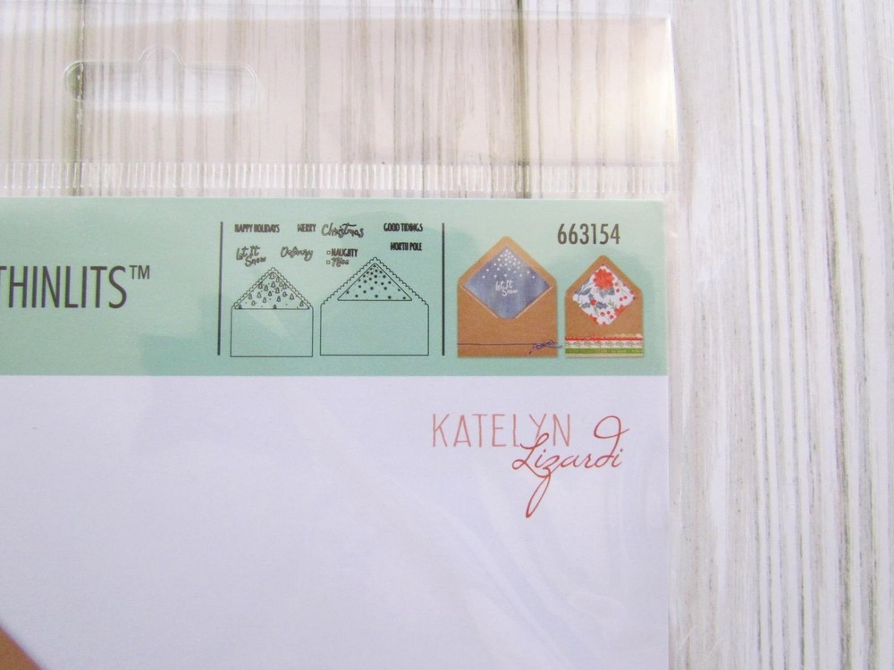 Sizzix Christmas Envelope Liners A2 & A7 Thinlits Die Cut Set