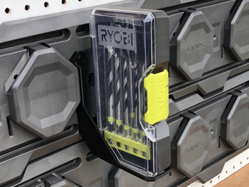 Ryobi Thin Bits Holder For Wall, Pegboard, Or Ryobi Wall Rails System