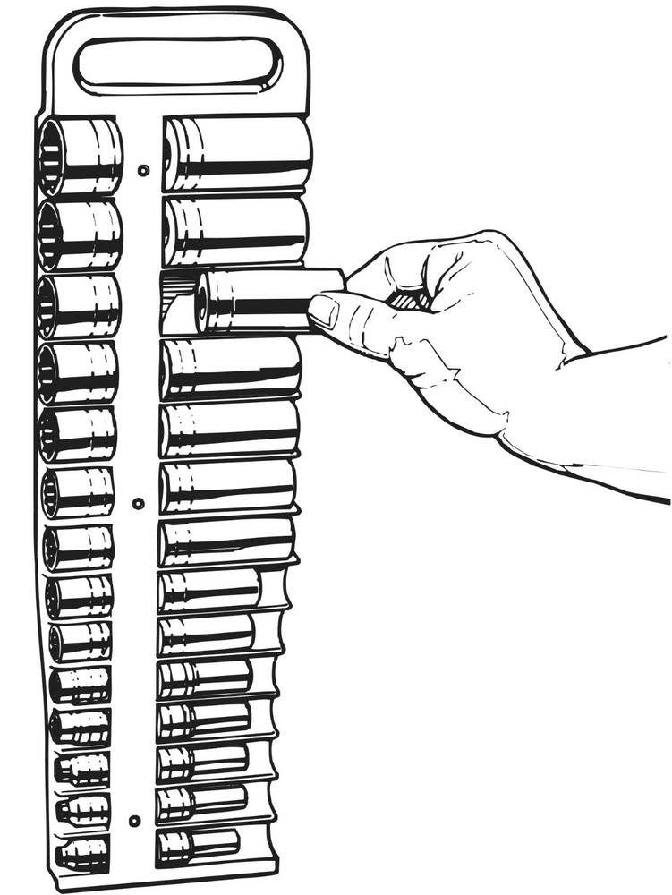 Lisle 40210 3/8" Magnetic Socket Holder