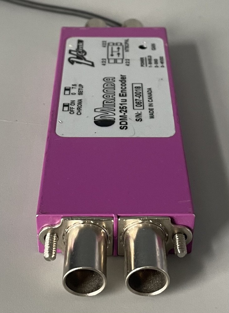 Untested — Miranda SDM-251u NTSC/PAL Encoder Converter