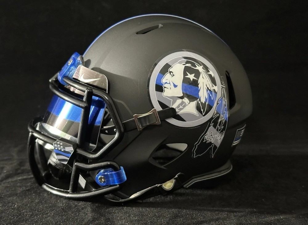 Washington Commanders Red Skins Back The Blue Mini Helmet.