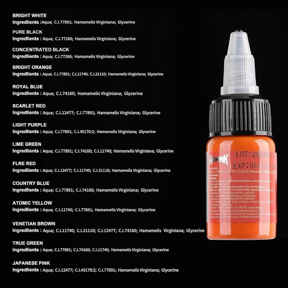 High-Quality Pigment Kit - 1/2 oz Bottles