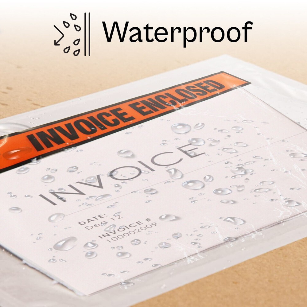 2000 4.5" x 5.5" Packing List Slips Invoice Envelopes Panel Face Box Labels