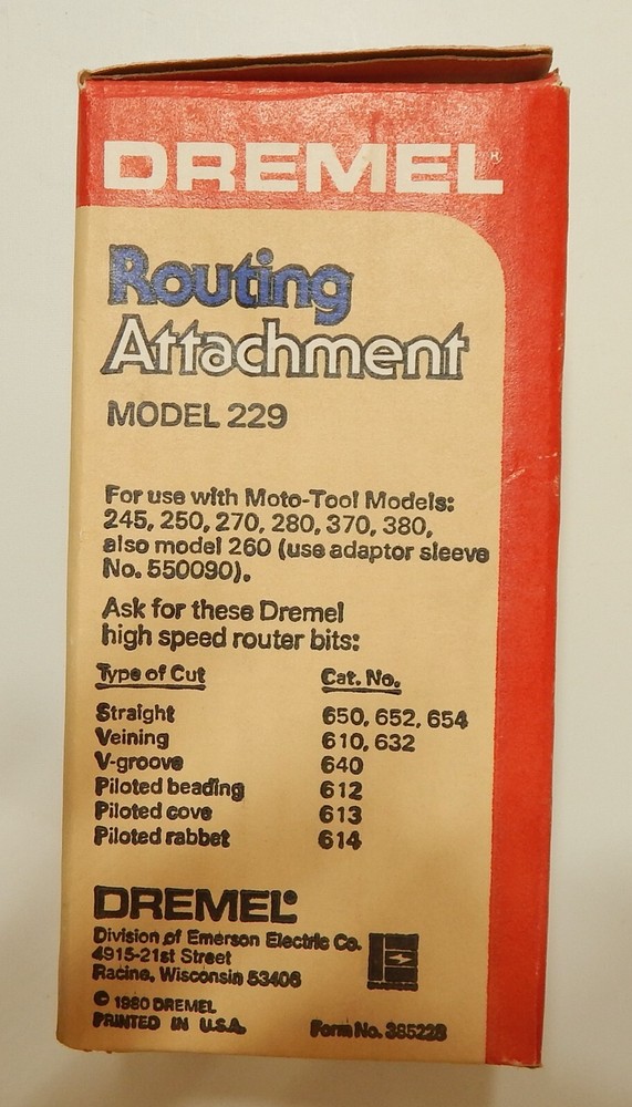 Dremel Routing Attachment Model 229