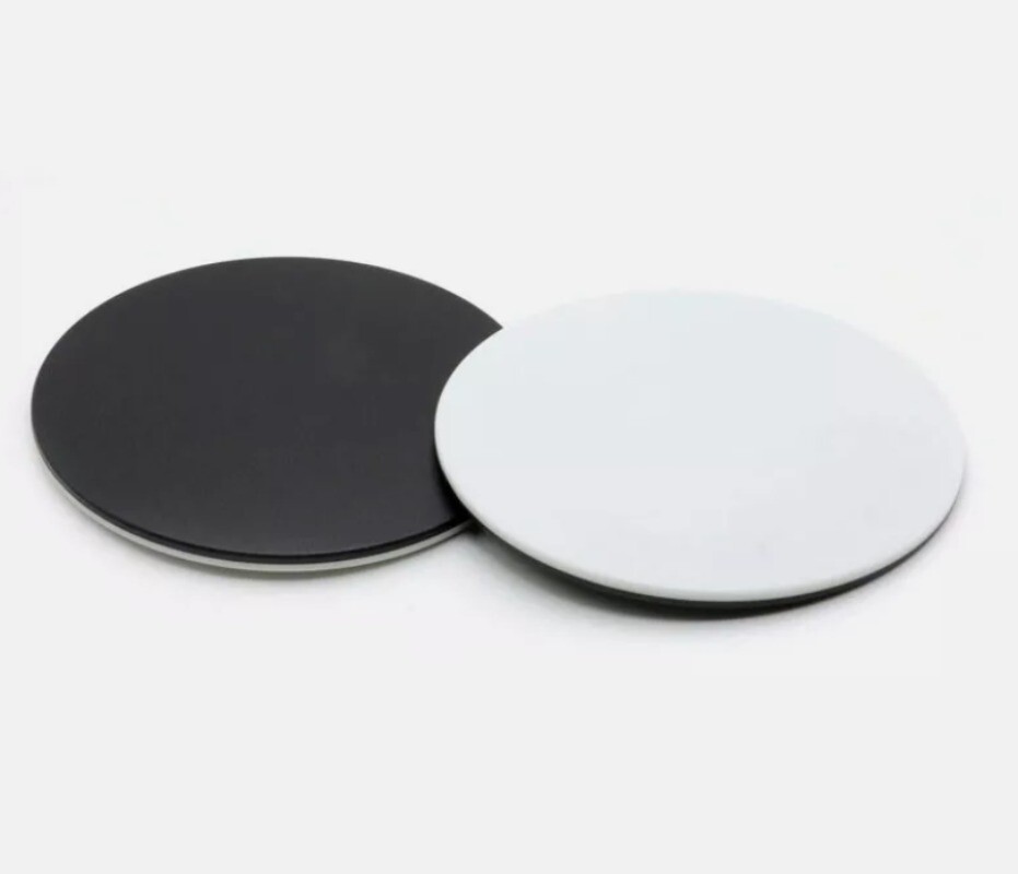 120mm Plastic Round Working Stage White Black Board for Stereo Microscope