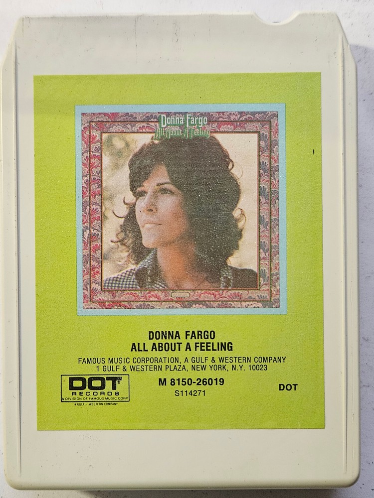 DONNA FARGO All About A Feeling 8 Track - Tested