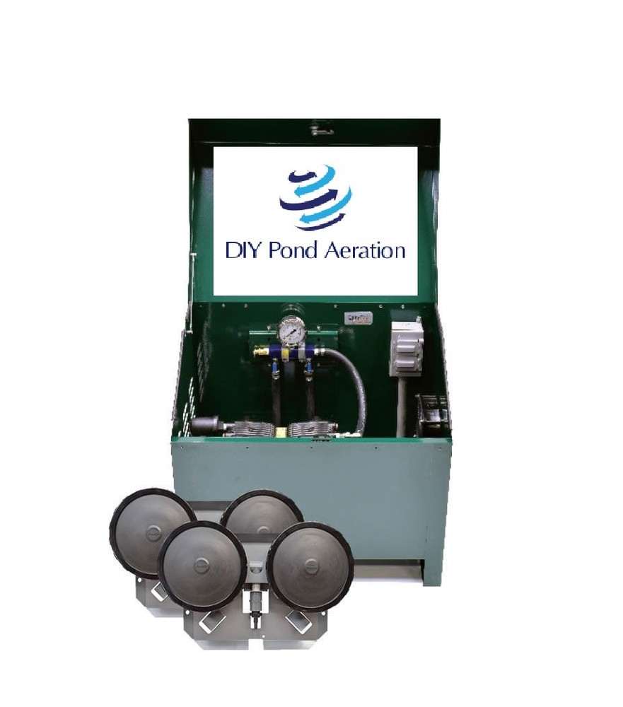 NEW EasyPro 1/2HP Rocking Piston Lake & Pond Aeration System w/ 4 Diffusers!!