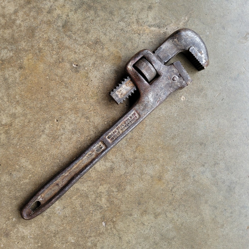 Vintage Walworth Walco Pipe Wrench 14"