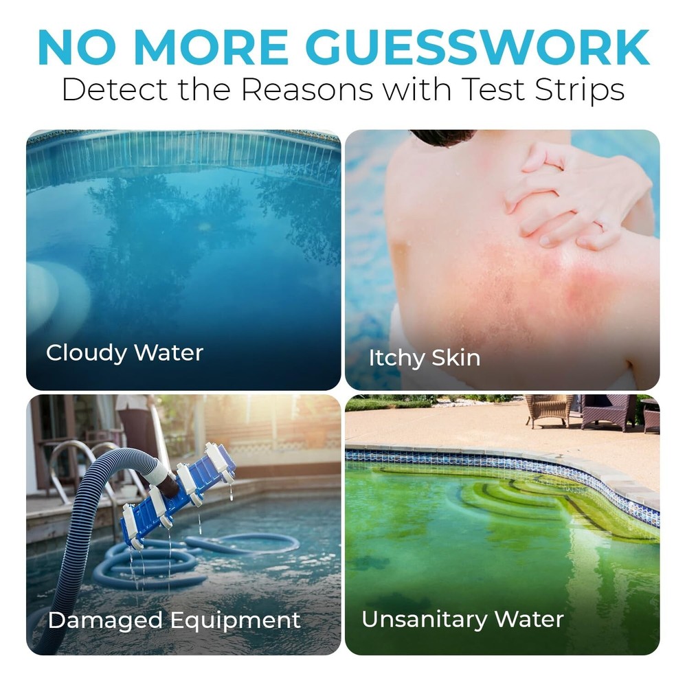 Swimming Pool 7 Way Water Test Strips
