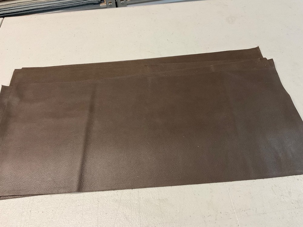6 Dark brown leathers 10.25" x 24"