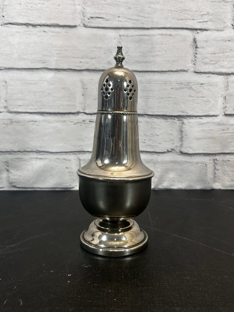 Antique Sugar Shaker, Silver Plated, Vintage Tableware