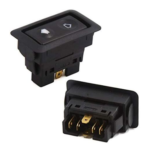2 Pcs 6 Pins Universal Fit Car Power Window Switch