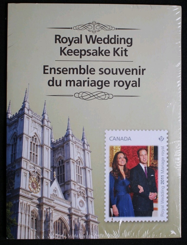 2011 ROYAL WEDDING KEEPSAKE KIT - Stamp Sheet & Postcards - Canada Post. Sealed