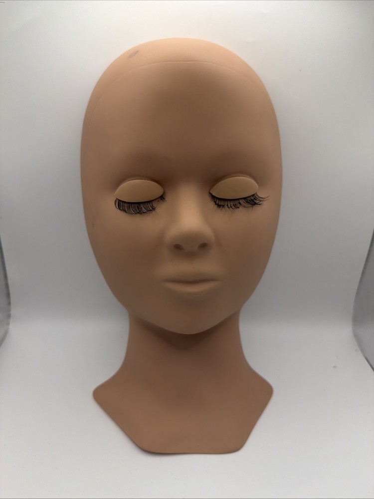 Lash Mannequin Head Practice Head for Eyelash Extensions and Make Up