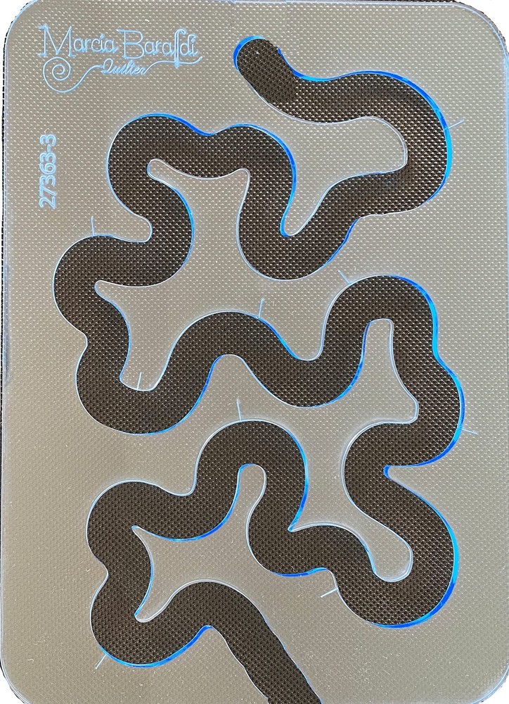 Stipple Quilting Ruler Template Design for Free-Motion Quilting