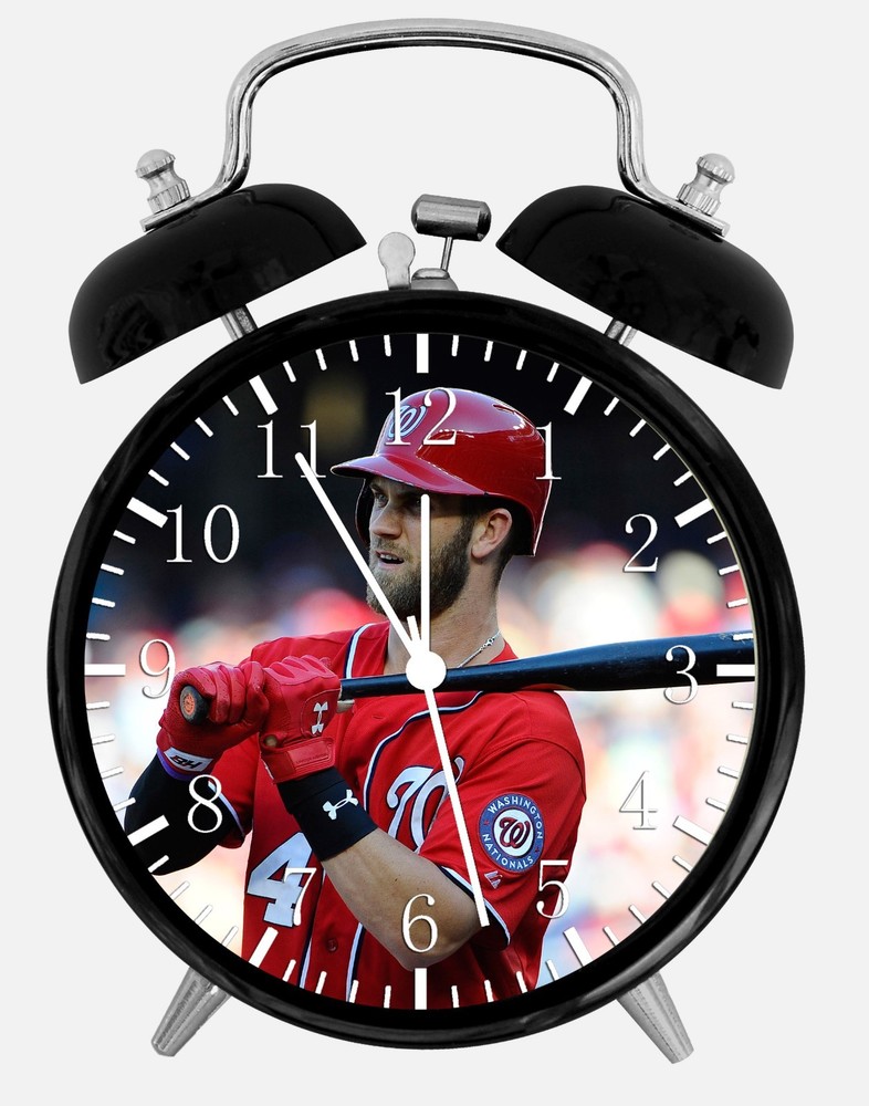 Bryce Harper Alarm Desk Clock 3.75" Home or Office Decor E471 Nice For Gift
