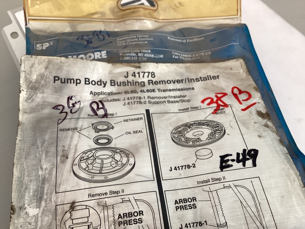 J-41778 Pump Body Bushing Remover / Installer