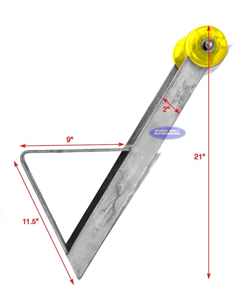 Boat Trailer Galvanized Winch Seat With Roller For Winch Posts With Roller