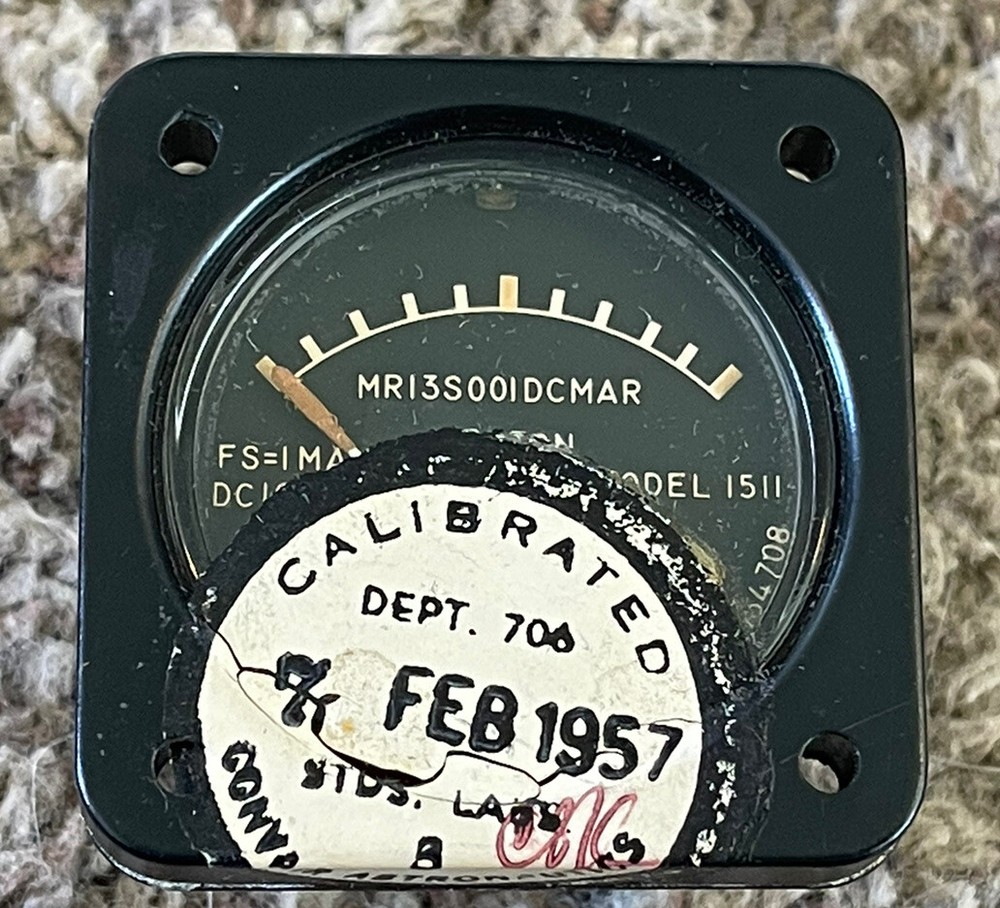 NOS 1957 Weston Model 1512 Panel Meter Gauge w/ Box