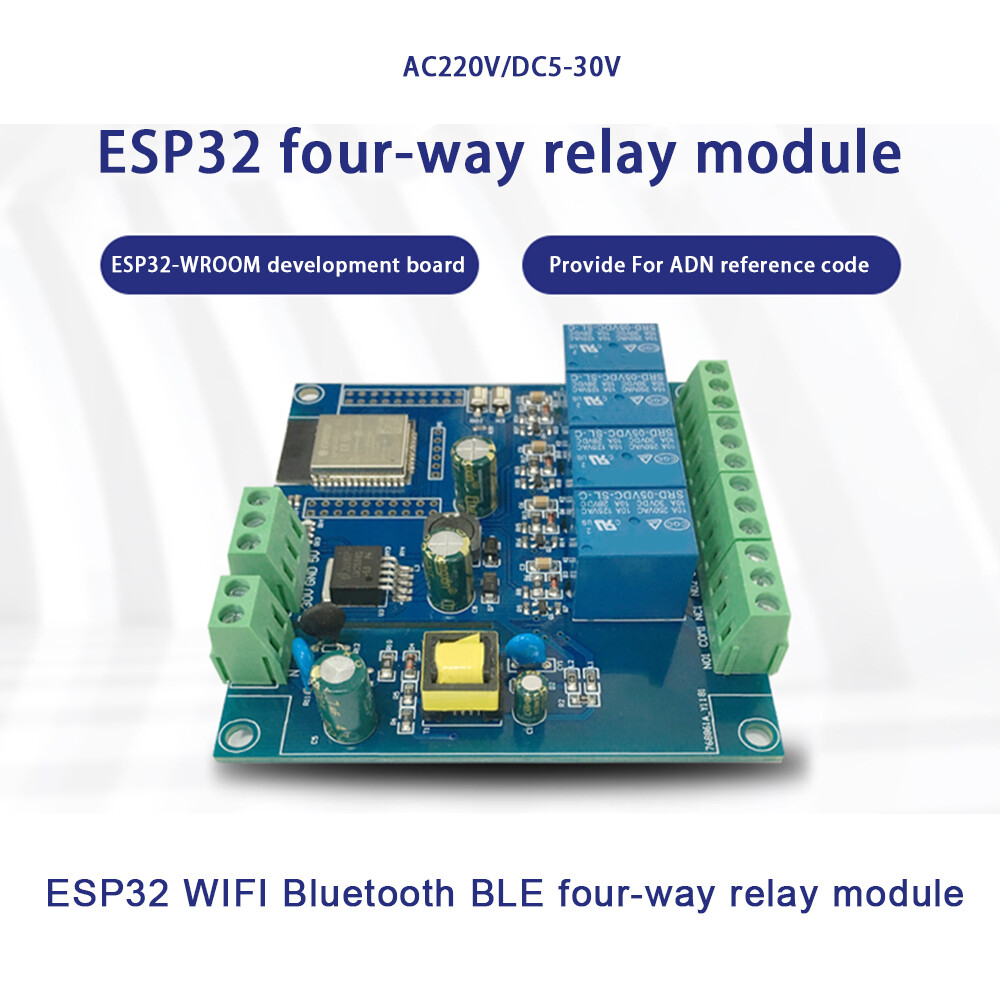 AC/DC ESP32 WIFI Bluetooth 4CH Relay Module ESP32- Development board