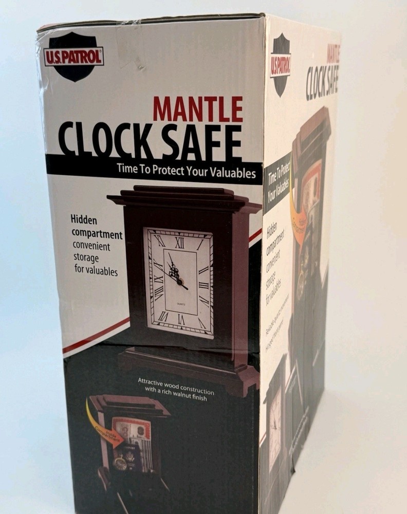 US Patrol Clock Safe Concealment Hidden Storage Secret Security Compartment