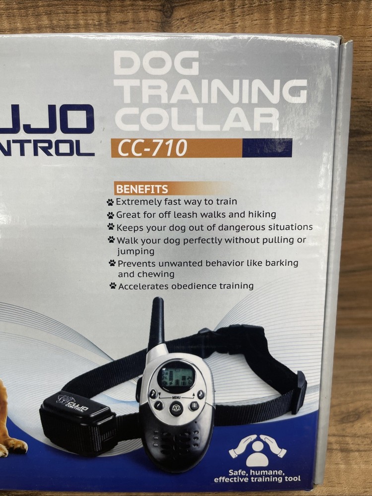 Cujo Control Black Wireless Rechargeable Dog Training Collar and Remote Control