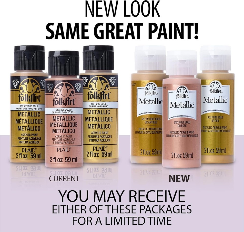 Silver Anniversary Metallic Acrylic Paint - 2oz for Crafts & DIY Projects