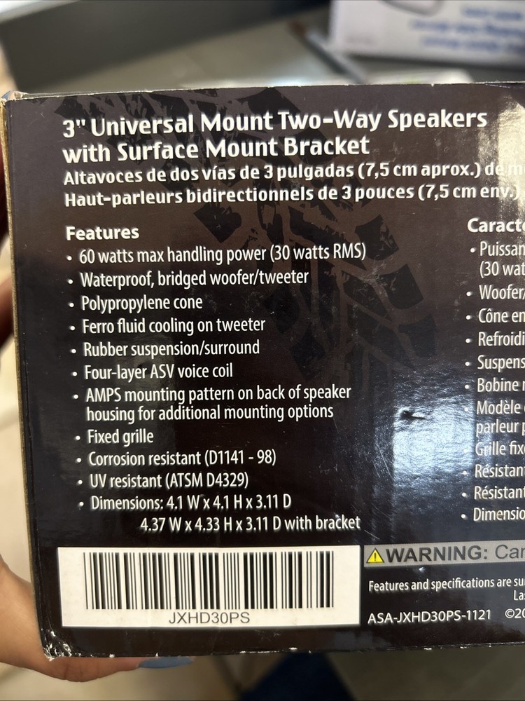 3” UNIVERSAL MOUNT TWO-WAY SPEAKERS