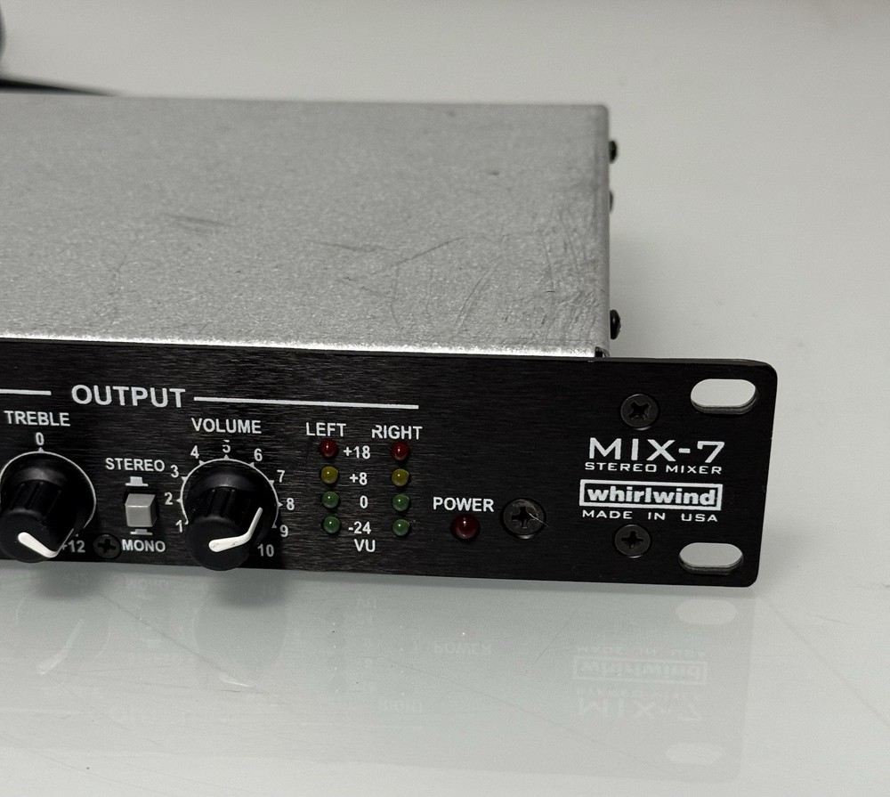 Whirlwind MIX-7 1RU 7-Channel Utility Mixer