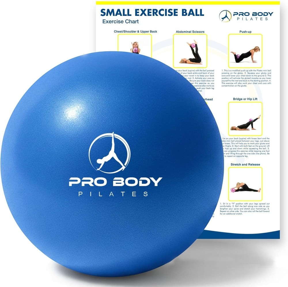 Lightweight 9-Inch Pilates Ball - Ideal for Core Strength & Posture Improvement