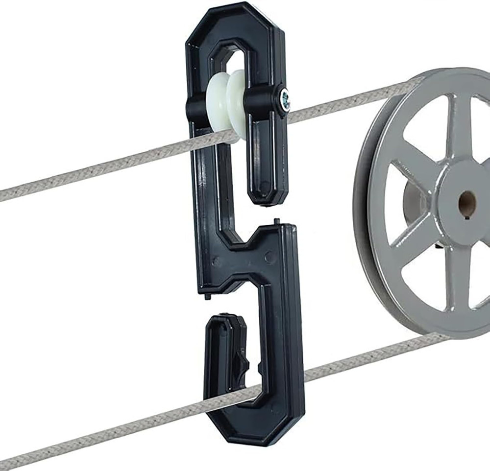 Clothesline Spreader，Plastic Aluminum Clothesline Separator Spreader Pulley Kit,