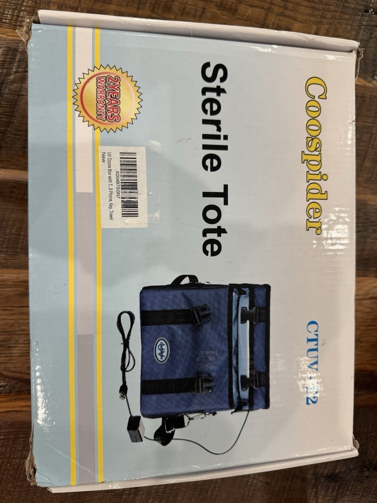 UVC Sanitizer Ozone Box with Timer, Foldable Large Cleaner UV Bag w/strap