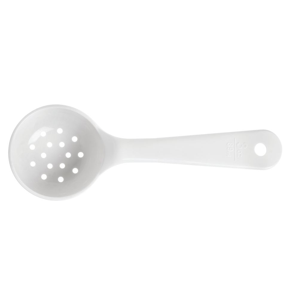 Carlisle Measure Miser® 3 oz White Plastic Perforated Short Handle Portion