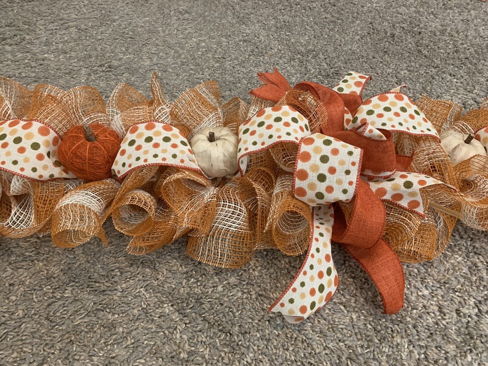 Fall Mesh Centerpiece