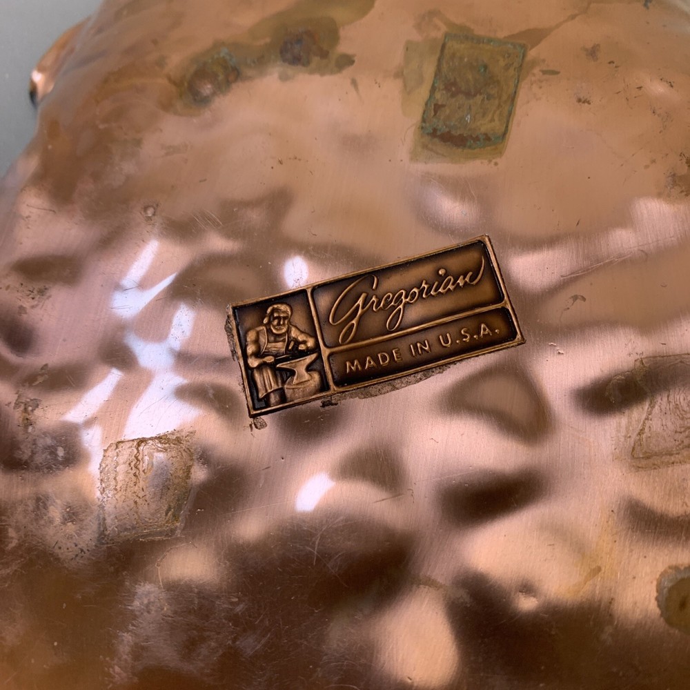 Gregorian Hammered Copper Serving Plate