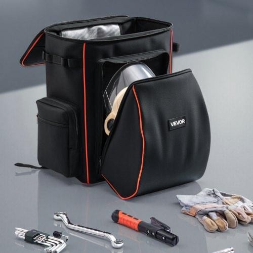 Welding Backpack 356L Welder Backpack for Tools and Helmet 600D Polyester