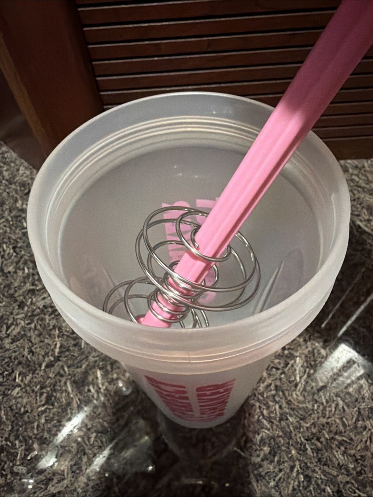 NEW Perfect Shaker Pink Clear Workout Bottle
