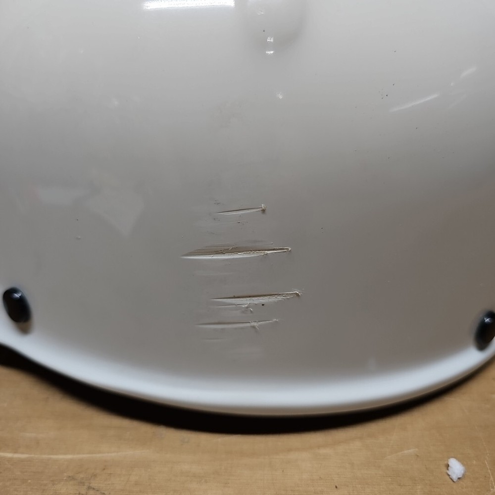 MSA LOW COAL VEIN COMFO-CAP HARD HAT WHITE STRIPED SHELL NEVER WORN XTRA STAZ-ON