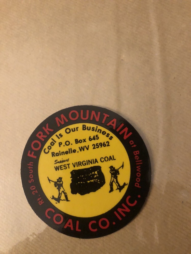 coal mining stickers nice older coal company
