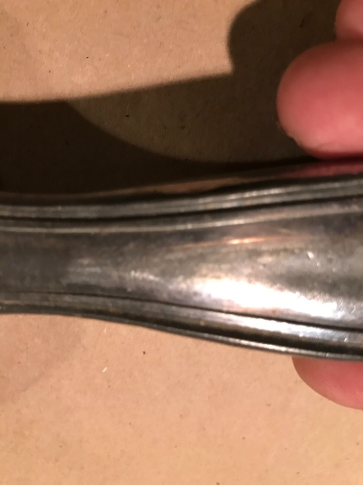 1904 Dated Derby Silver Company Silver Plated Hand Mirror